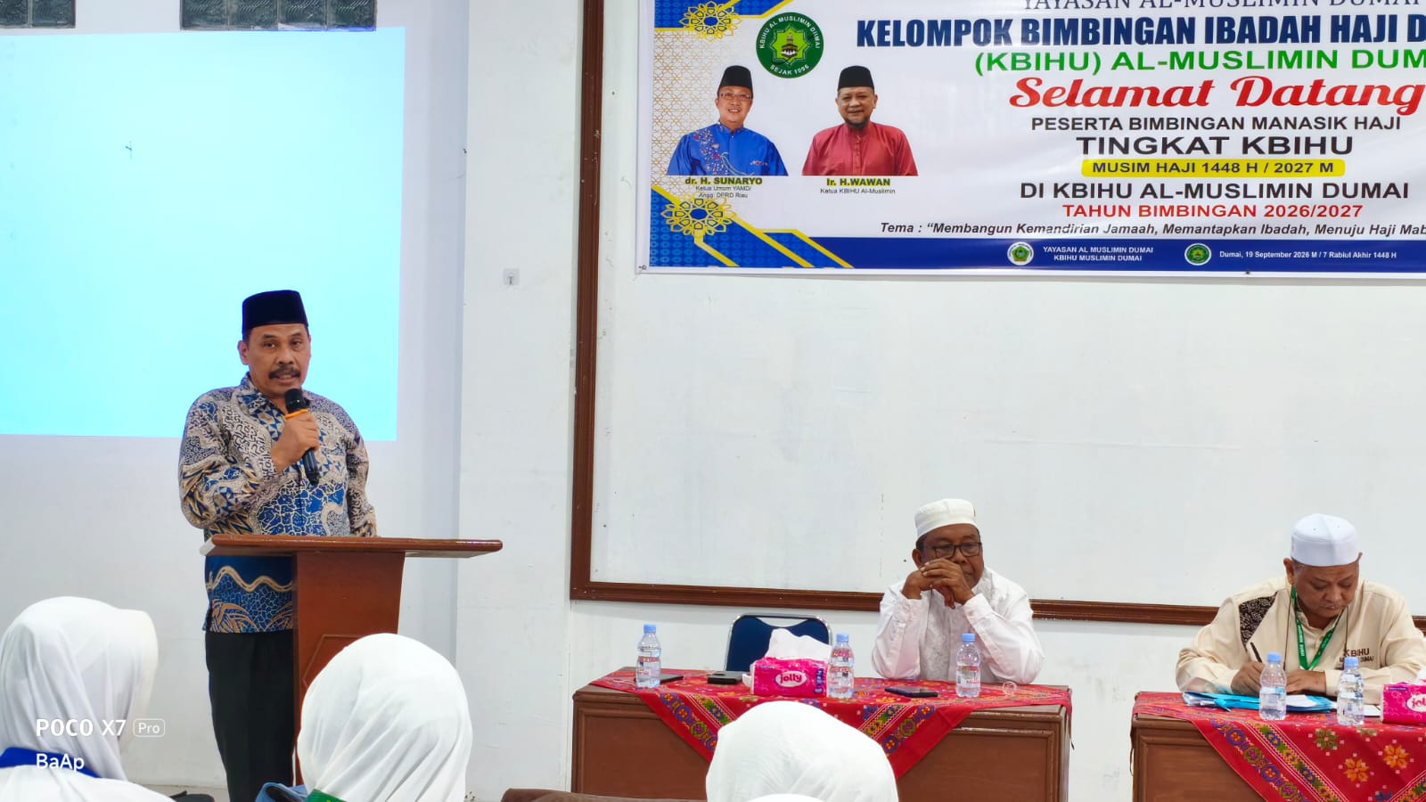 Pengarahan oleh Kakan Kemenhaj Kota Dumai oleh Drs. H. Sudarmanto